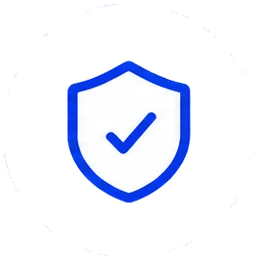 Shield with a tick