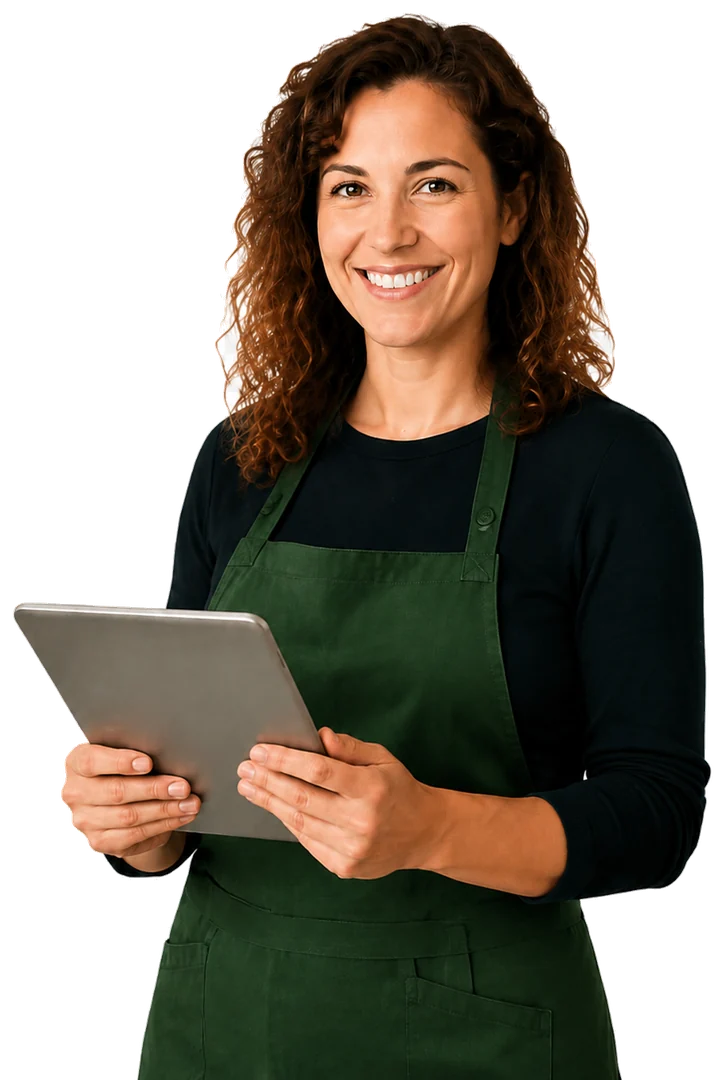 Local professional reviewing a customer request